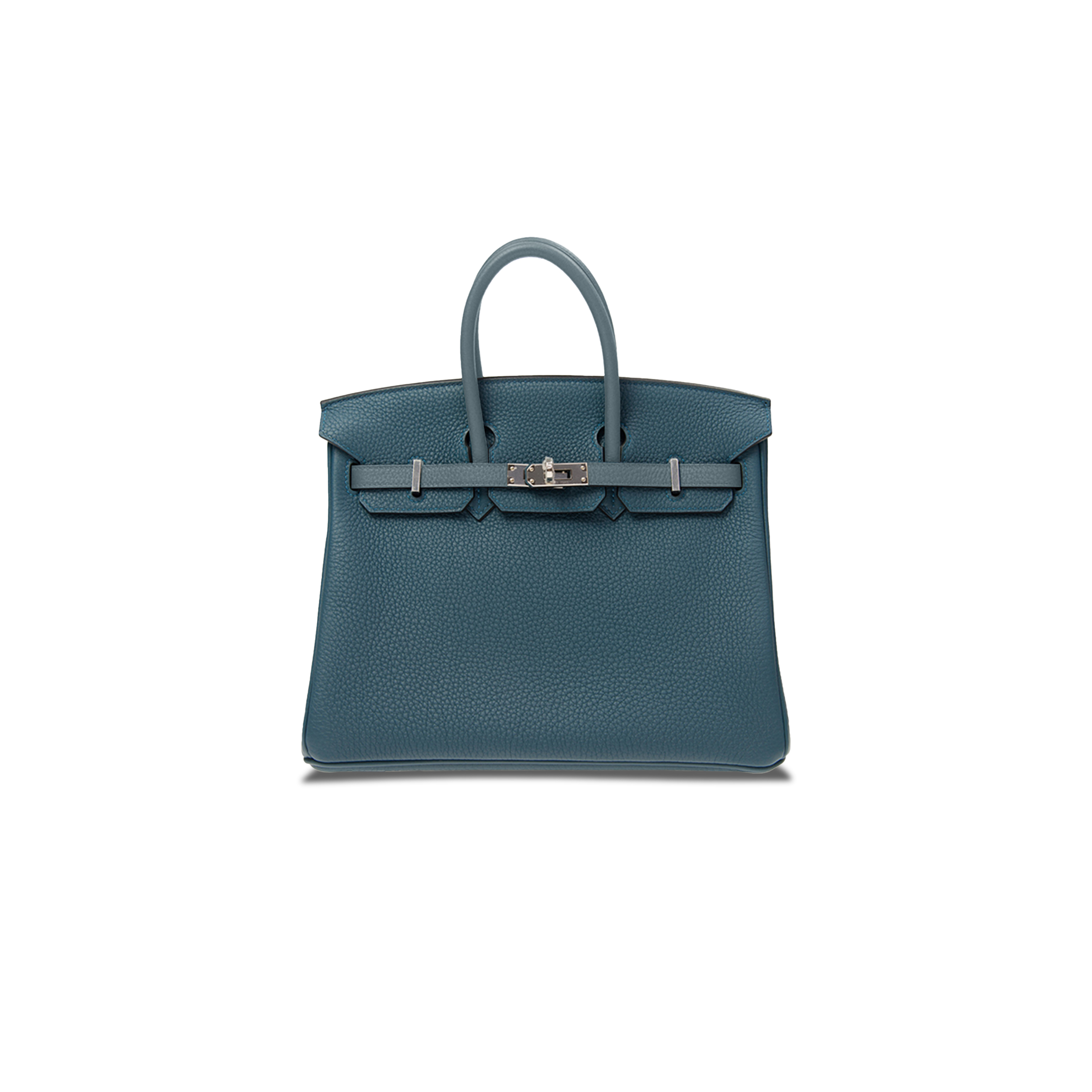 HERMES MASTER BIRKIN 30 EPSOM LEATHER CYPRESS GREEN AND ALMOND GREEN SILVER BUCKLE BK251PTGSS (30*23*15cm)